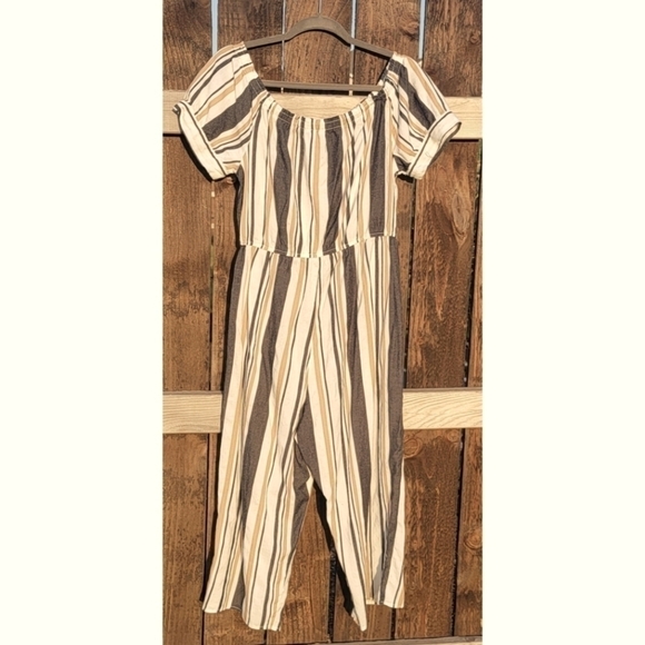 Women's striped romper - Picture 2 of 4